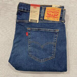 Levi's 514 Straight Leg Jeans Men's 40 x 30 Regular Fit Medium Wash Denim